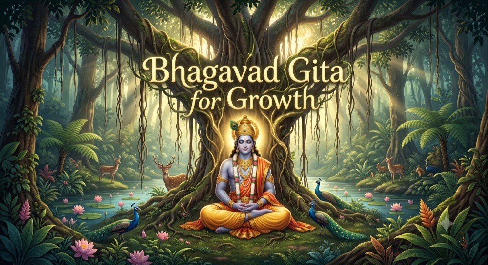 Krishna guiding Arjuna — Bhagavad Gita